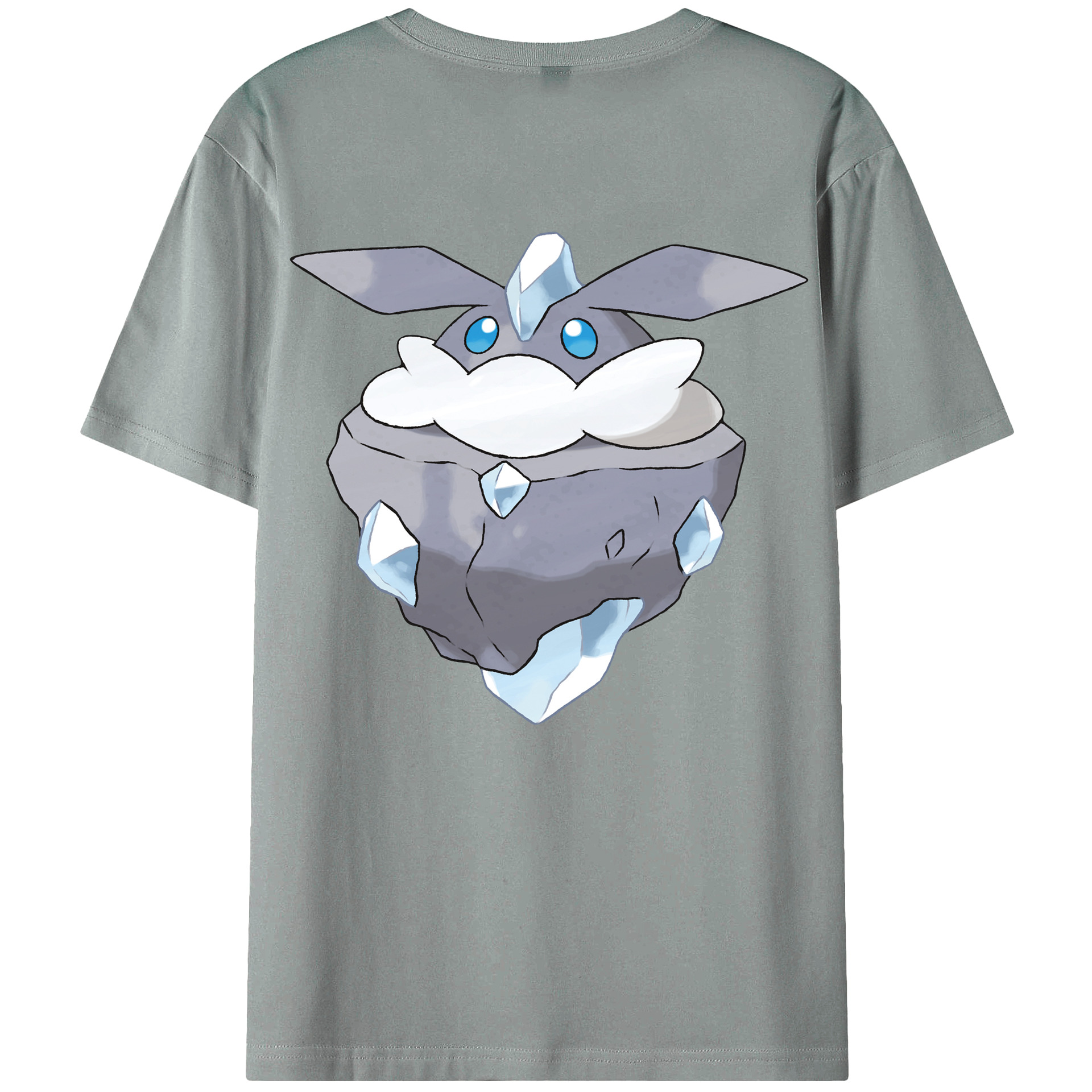 （画像用） ポケットモンスター Pokémon 綿100％ メンズ半袖Tシャツ（バックプリント） 通気性